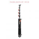 SHAPE Montreal Combo Triple Riser Stand Black / Chrome 14’8’’ Stabilität