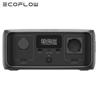 Ansicht der EcoFlow RIVER 3 mit AC- und USB-Ports